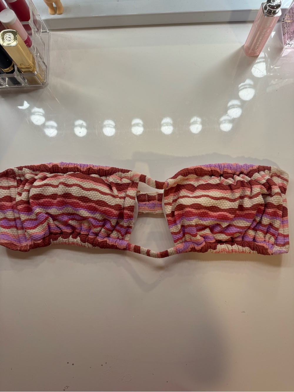 Pink, Purple & Cream Bikini Set